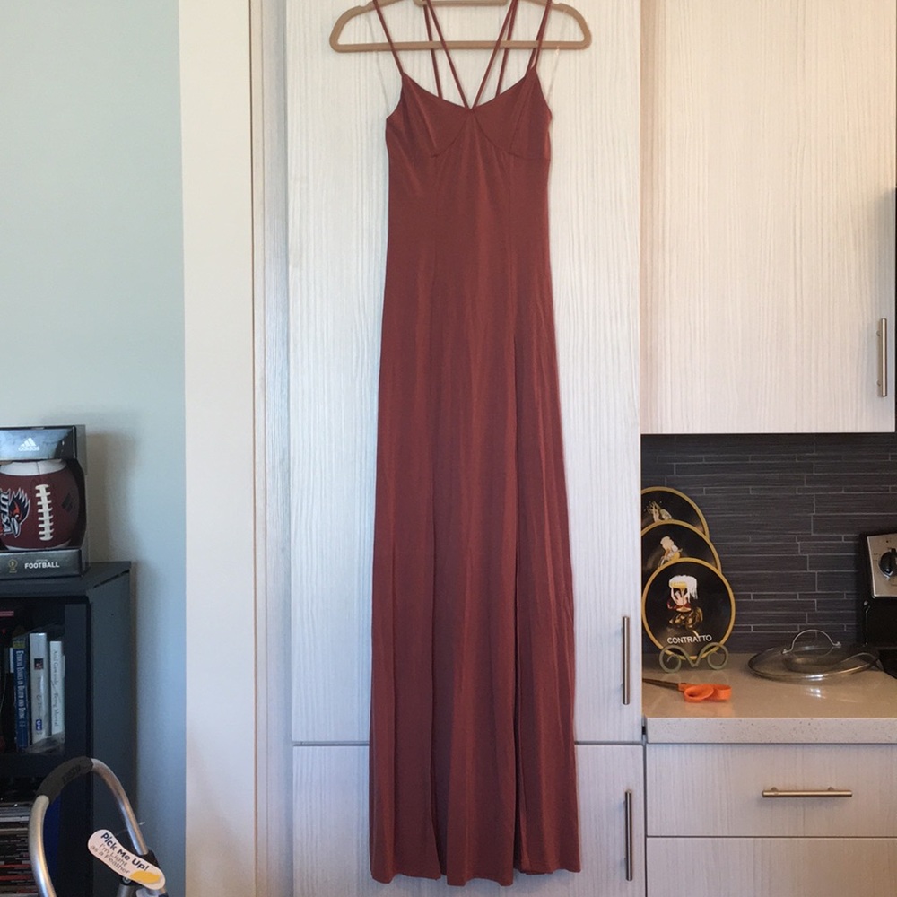 Full tilt long dress with front slits
